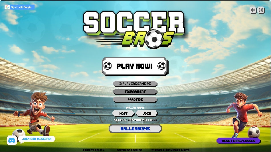 Soccer Bros gameplay - exciting multiplayer action